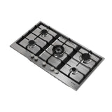 Conti Bi Hob 90cm, Gas, 5 Burners, Cast Iron – HGF 95008 IX