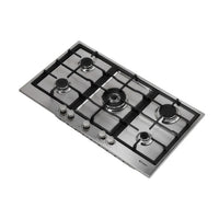 Conti Bi Hob 90cm, Gas, 5 Burners, Cast Iron – HGF 95008 IX