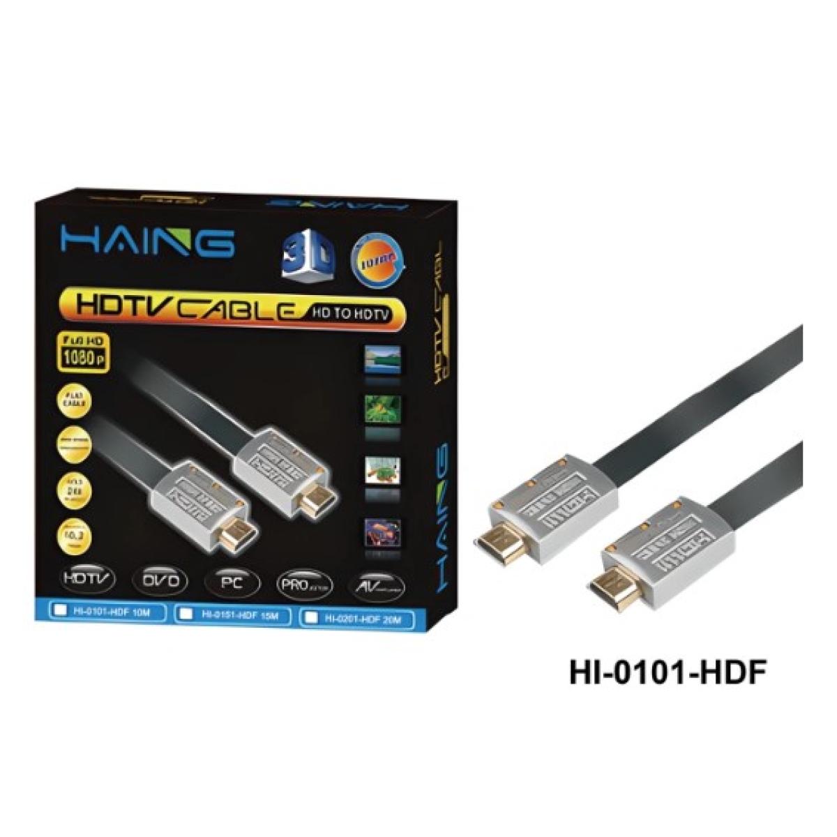 كابل Haing HI-0101-HDF HDMI فلات - 10 متر | 4K@60Hz