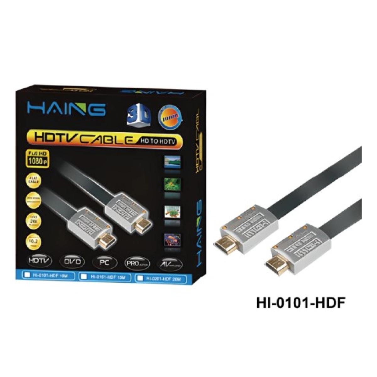 Haing HI-0101-HDF HDMI Flat Cable - 10M | 4K@60Hz Haing HI-0101-HDF HDMI Flat Cable - 10M | 4K@60Hz