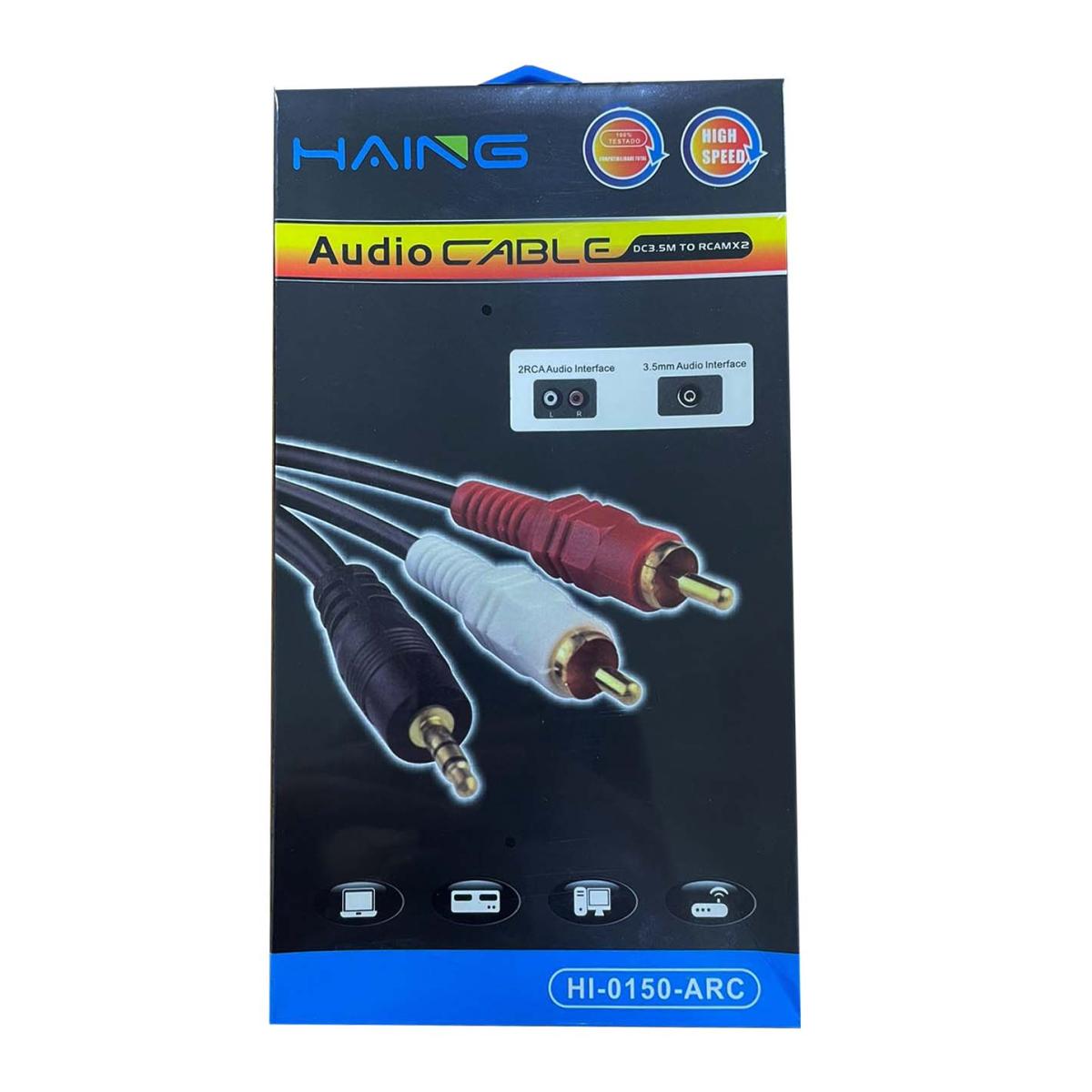 Haing HI-0150-ARC DC3.5M to RCA Audio Cable – 3M Haing HI-0150-ARC DC3.5M to RCA Audio Cable – 3M
