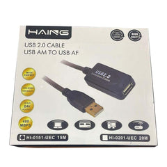HAING USB 2.0 Extension Cable (Male to Female) – 15M