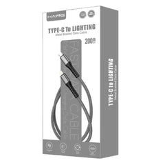 كابل بيانات معدني HAING HI041CL Type-C إلى Lightning 20W 2م