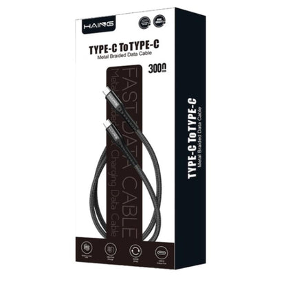 كابل بيانات معدني HAING HI041CL Type-C إلى Lightning 20W 3م