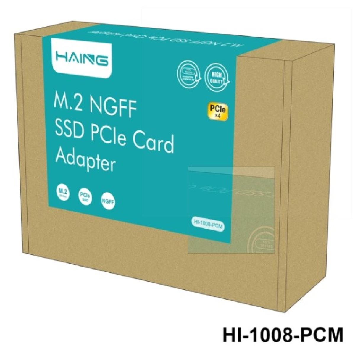 HAING HI-1008-PCM M.2 NVME to PCI-E3.0X4 Express Card