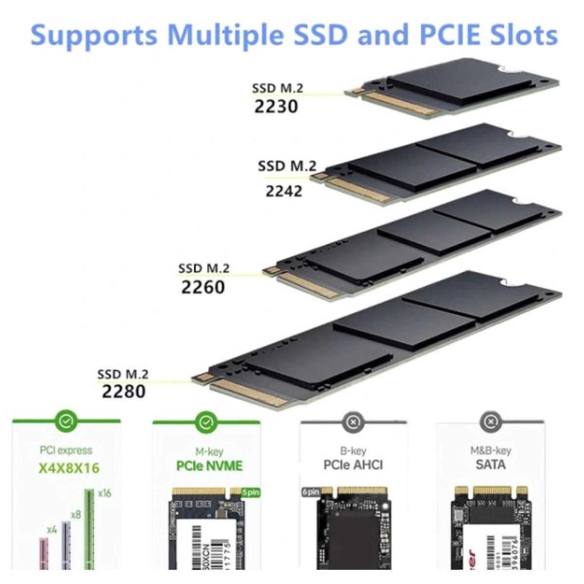 HAING HI-1008-PCM M.2 NVME to PCI-E3.0X4 Express Card