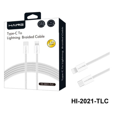 كابل هاينج HI-2021-TLC Type-C إلى Lightning مضفر 1.2 متر 20W
