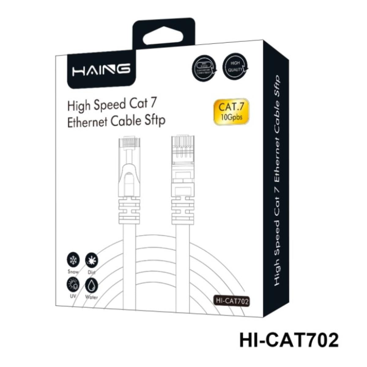 HAING High-Speed 10 Gbps SFTP CAT7 Ethernet Cable – 2M HAING High-Speed 10 Gbps SFTP CAT7 Ethernet Cable – 2M