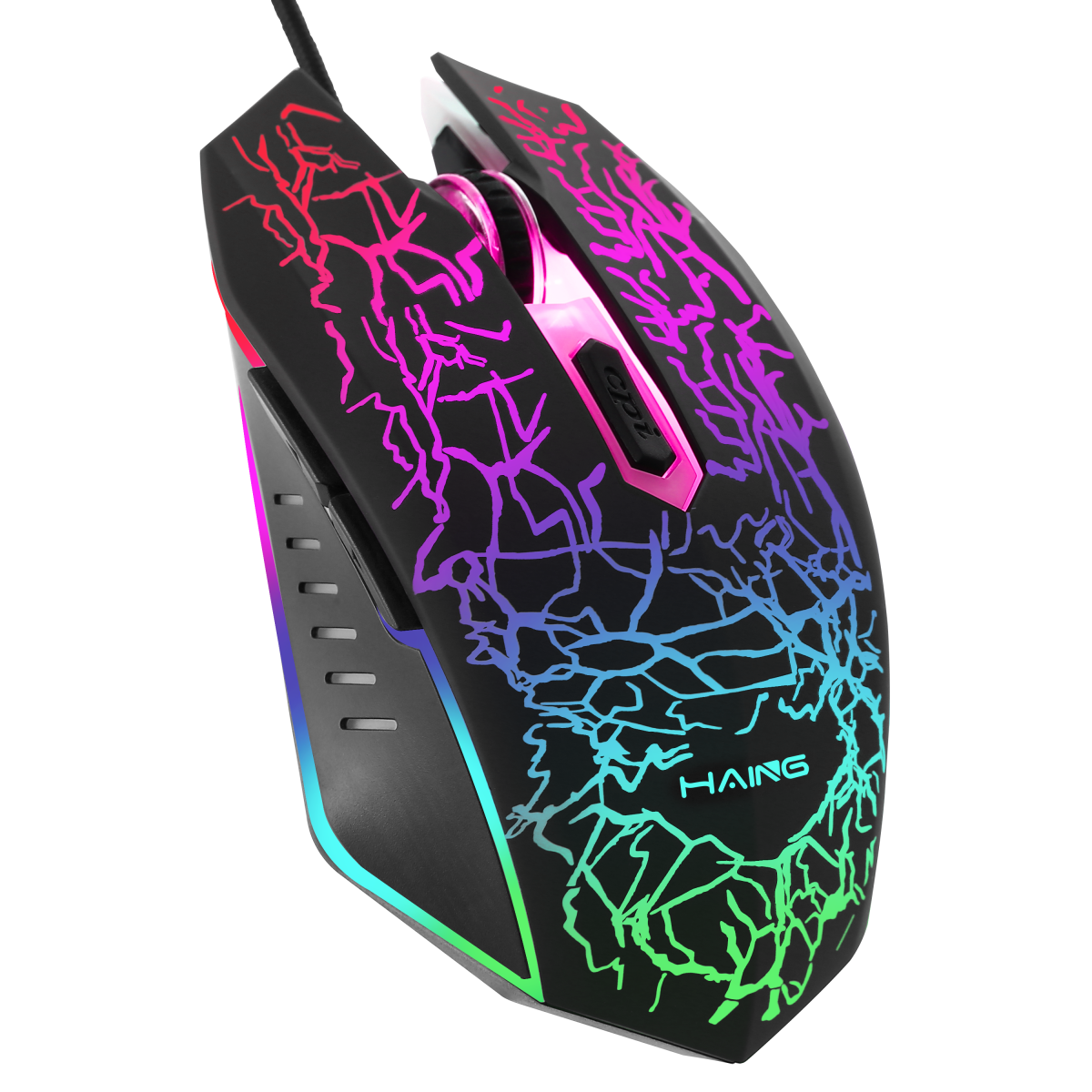 فأرة HAING GM200 RGB السلكية للألعاب | تصميم رائع وأداء ممتاز
