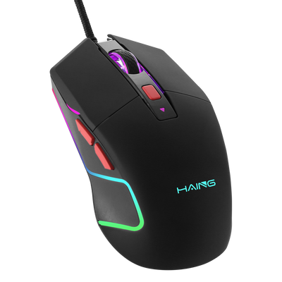 فأرة HAING GM300 RGB السلكية للألعاب | أداء قوي وتصميم مميز