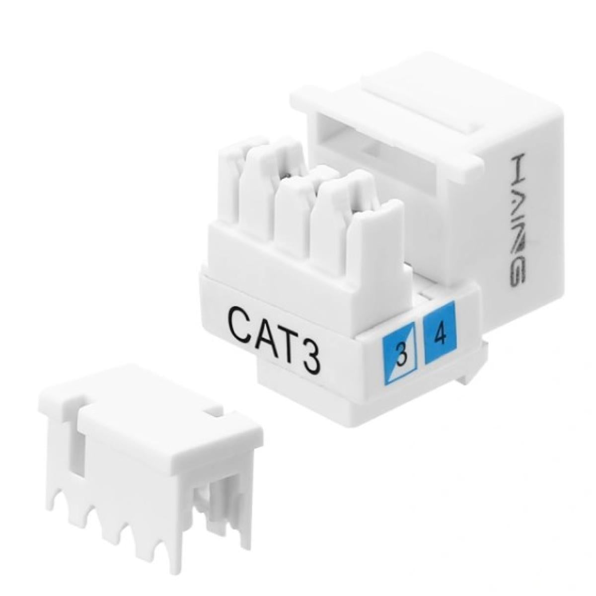 HAING HI-KJ01 CAT3 RJ11 Punch Down Keystone Jack