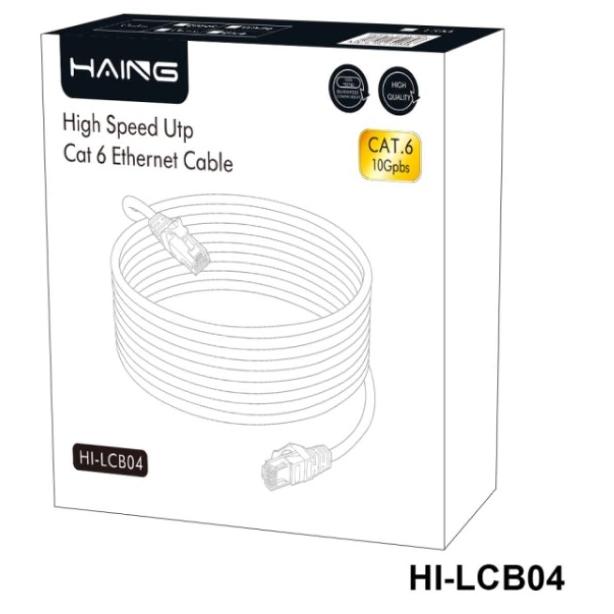 HAING HI-LCB04-15M Cat6 26 AWG 1 Gbps Ethernet Cable 15M HAING HI-LCB04-15M Cat6 26 AWG 1 Gbps Ethernet Cable 15M