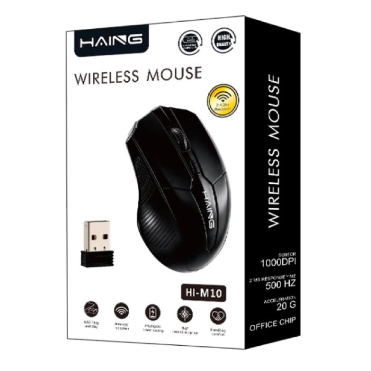 Haing M10 Optical USB 2.4G Wireless Computer Mouse Haing M10 Optical USB 2.4G Wireless Computer Mouse