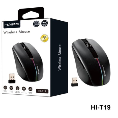 ماوس هاينج HI-T19 2.4G لاسلكي مع بطارية قابلة للشحن
