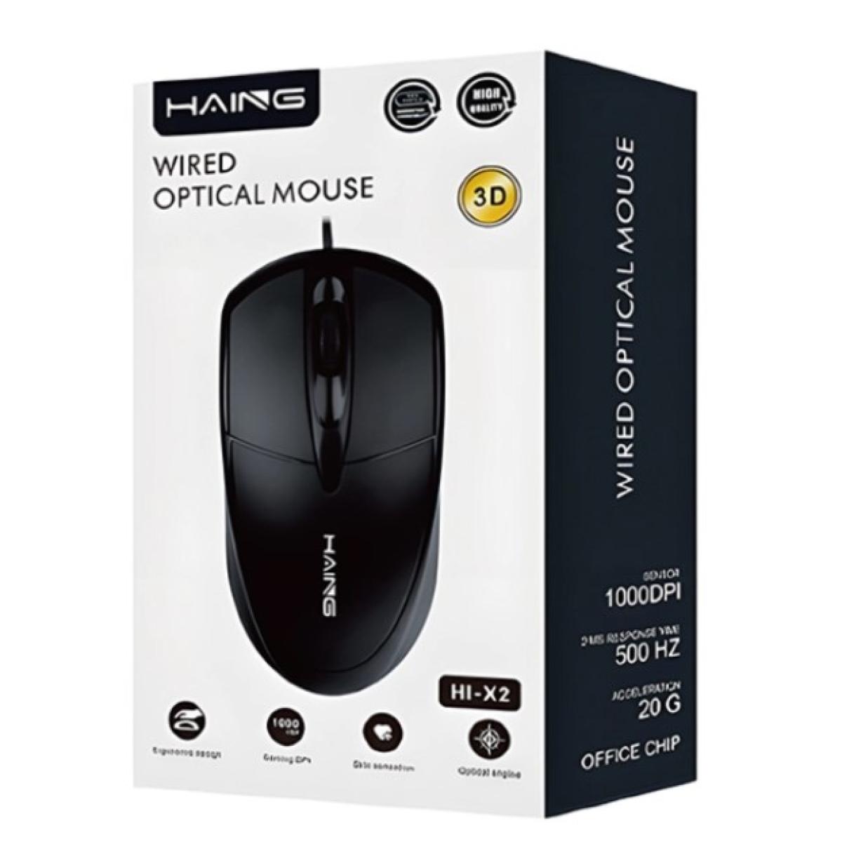 HAING HI-X2 Wired Optical Mouse | Precision & Reliable Performance HAING HI-X2 Wired Optical Mouse | Precision & Reliable Performance
