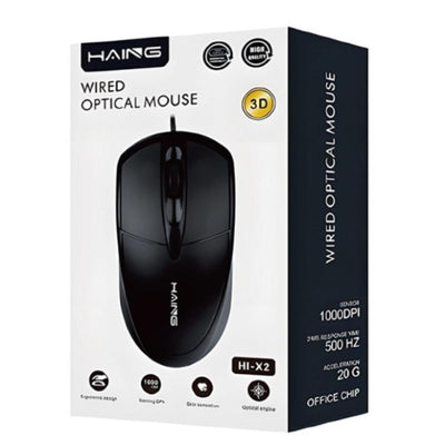 فأرة HAING HI-X2 البصرية السلكية | دقة وأداء موثوق