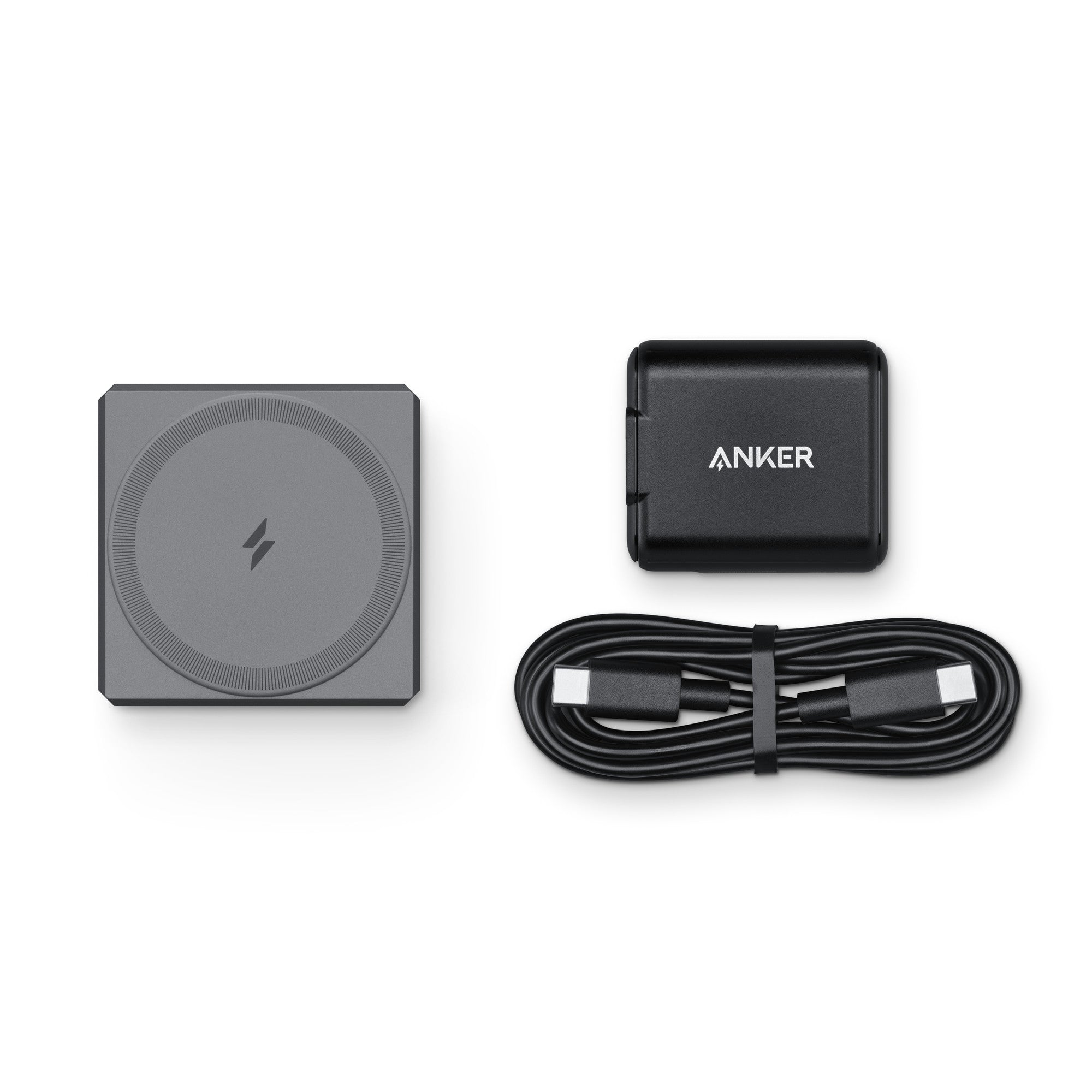 Anker 3-in-1 Cube with MagSafe  - Gray