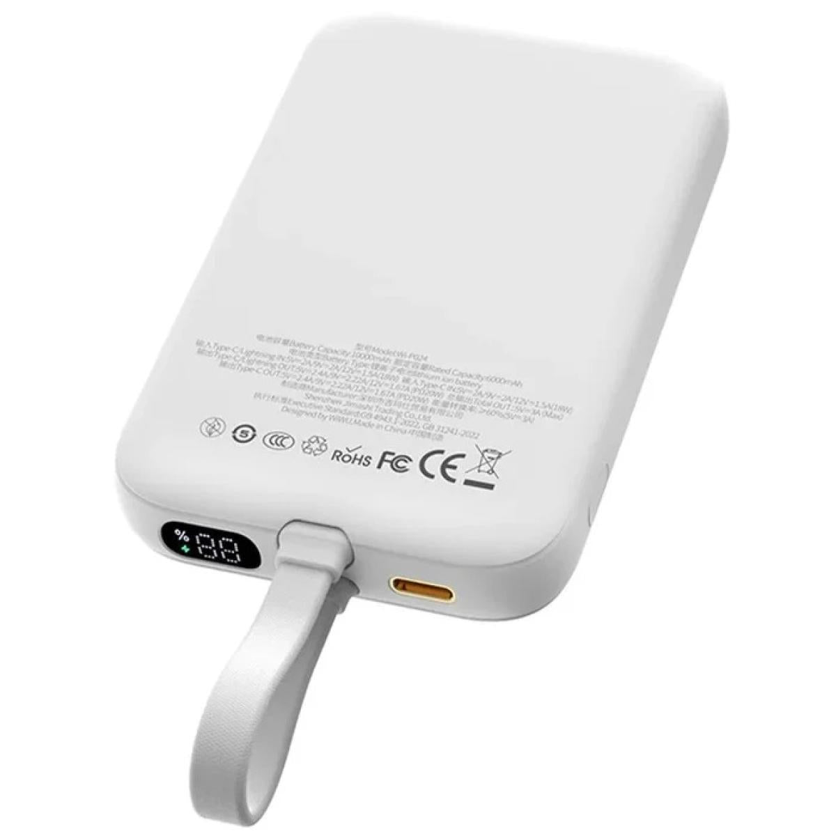 WiWU Wi-P024 Magnetic Power Bank 10000mAh – PD 20W Fast Charging