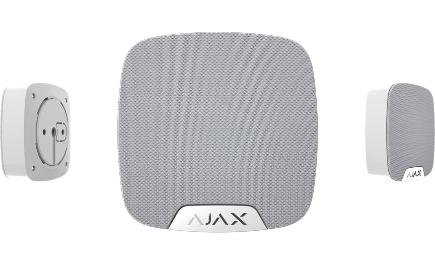 من اجاكس HomeSiren صفارة إنذار داخلية لاسلكية بصوت عالٍ باللون الأبيض