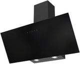 Conti 90cm Cooker Hood, 280W, 3 Speeds, LED Lighting – HTV 91003 BK