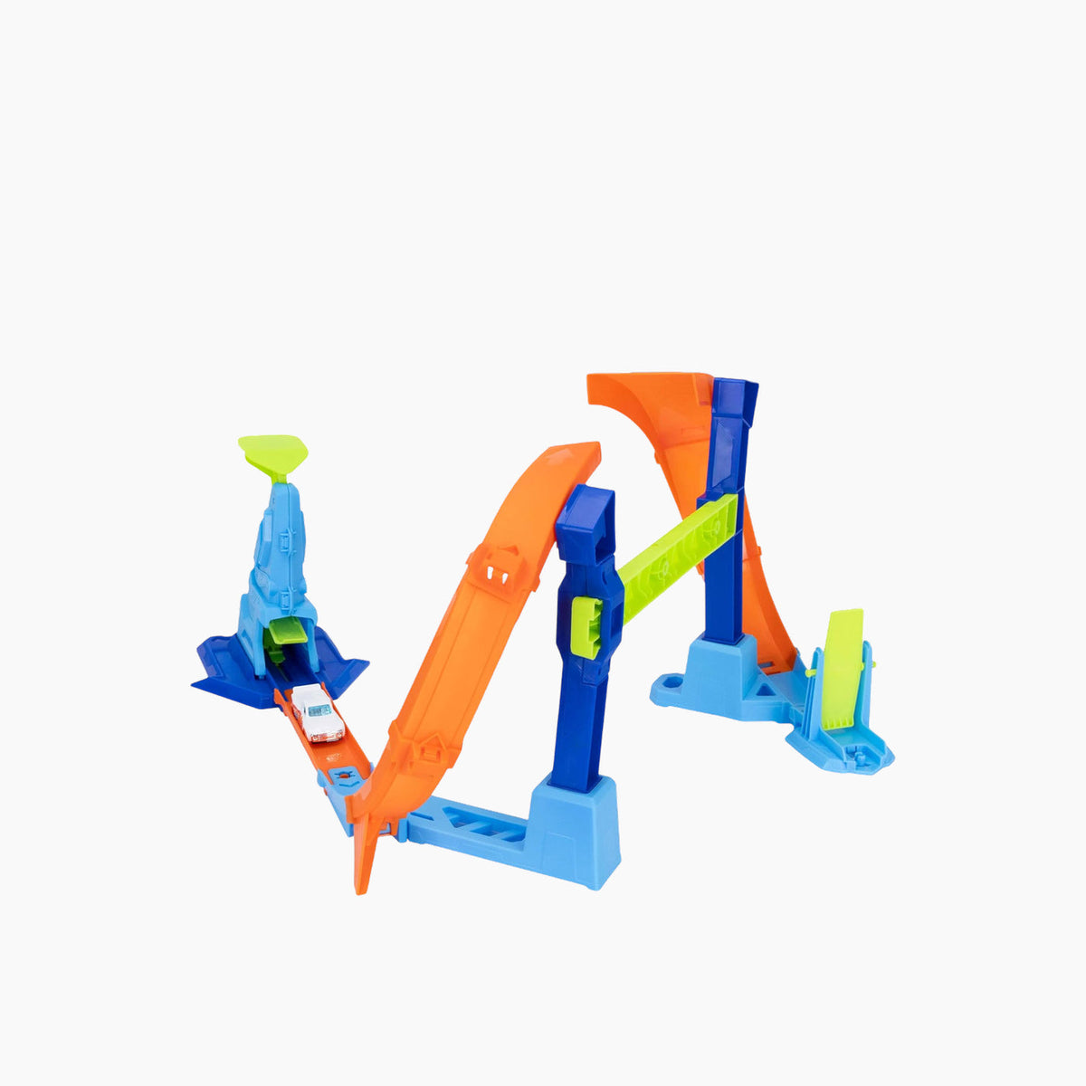 Hot Wheels Stunt Tracks Corkscrew Jump Champion OS