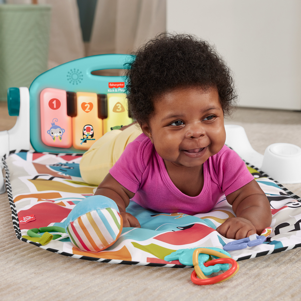 Mattel Glow & Grow Kick & Play Piano Gym
