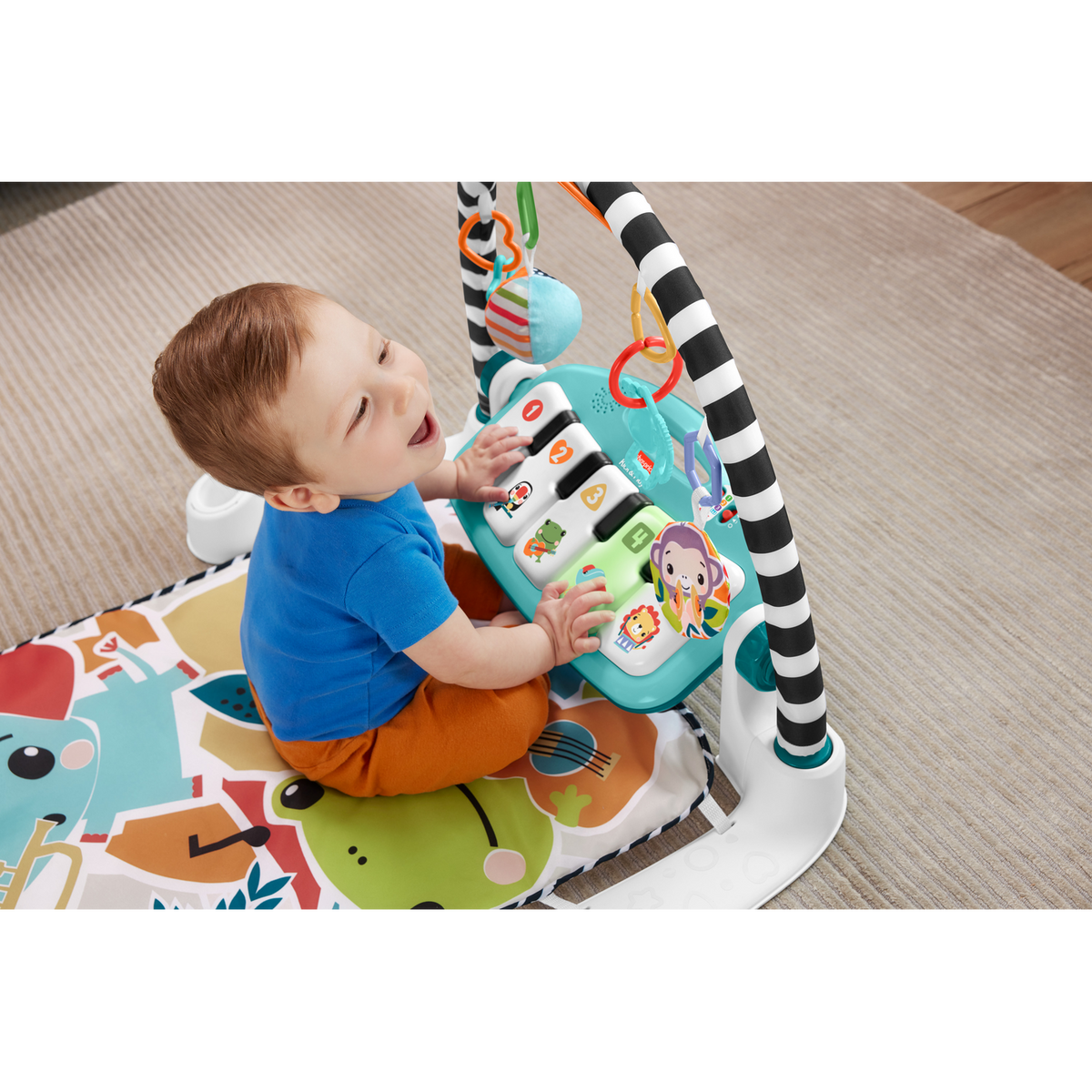 Mattel Glow & Grow Kick & Play Piano Gym