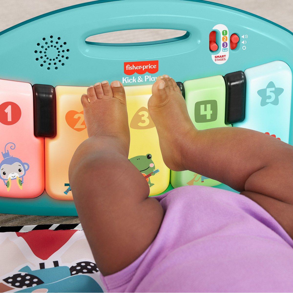 Mattel Glow & Grow Kick & Play Piano Gym