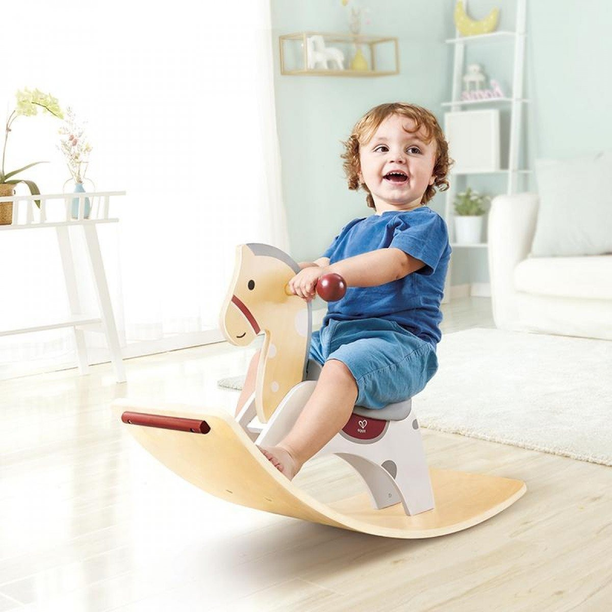 Hape 2-in-1 Rocking Wooden Horse