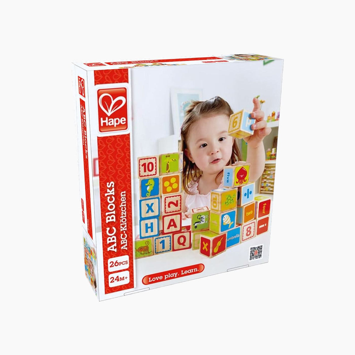 Hape Abc Wooden Alphabet and Number Block Set