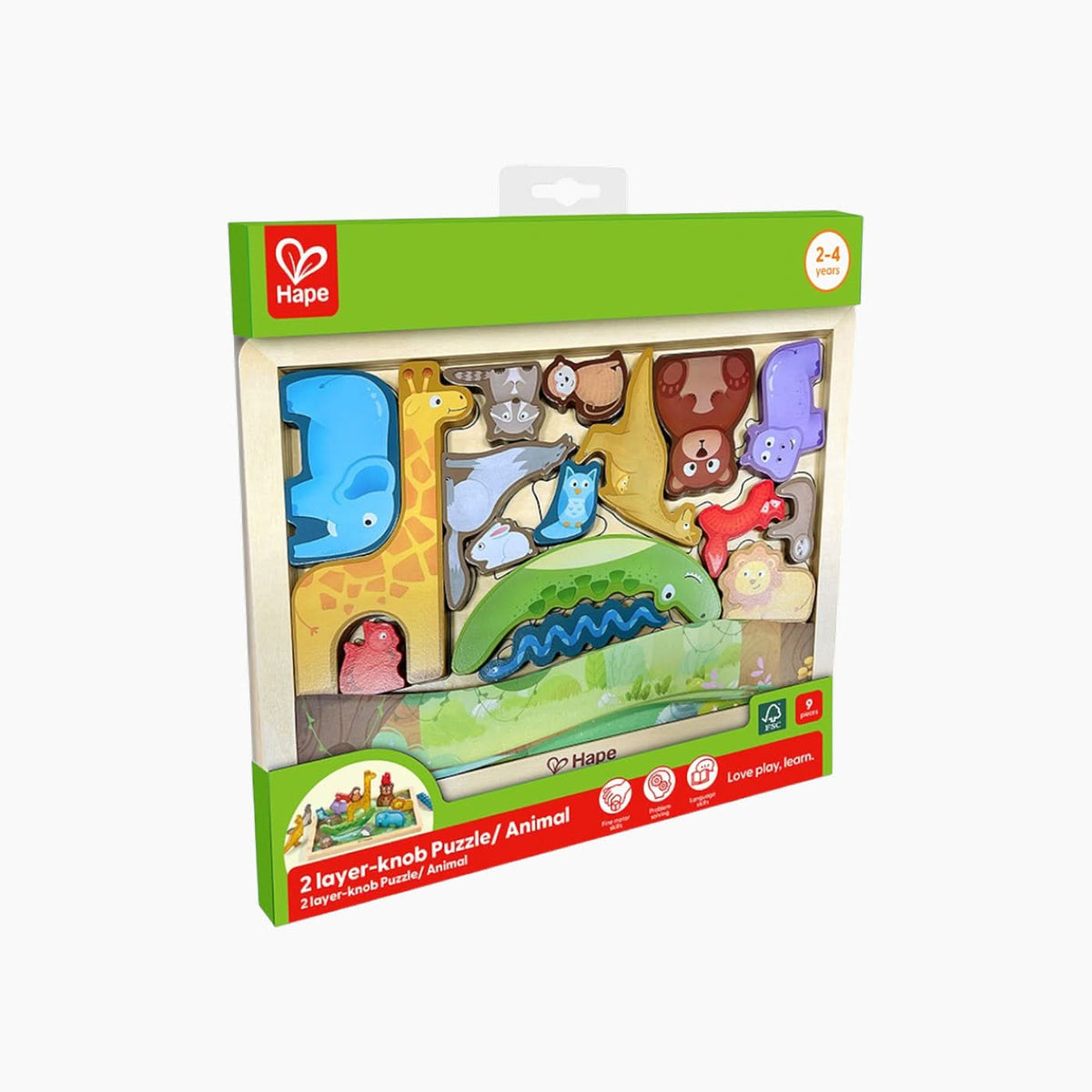 Hape Animal Kingdom Wooden Puzzle