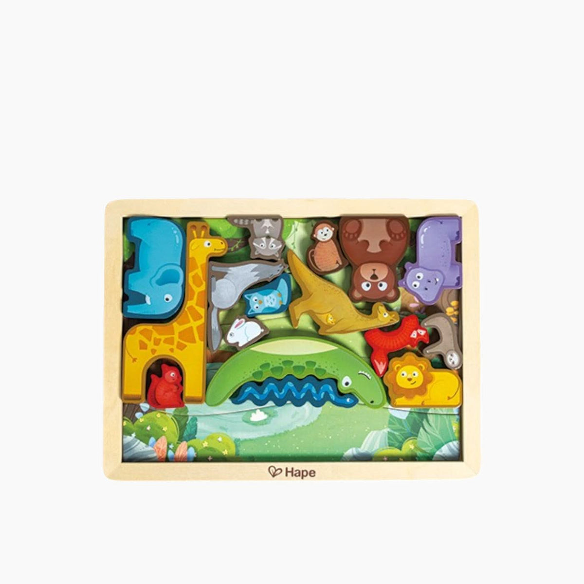 Hape Animal Kingdom Wooden Puzzle