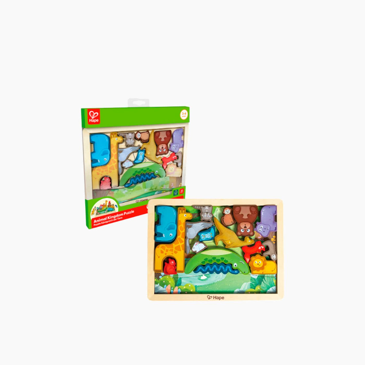 Hape Animal Kingdom Wooden Puzzle