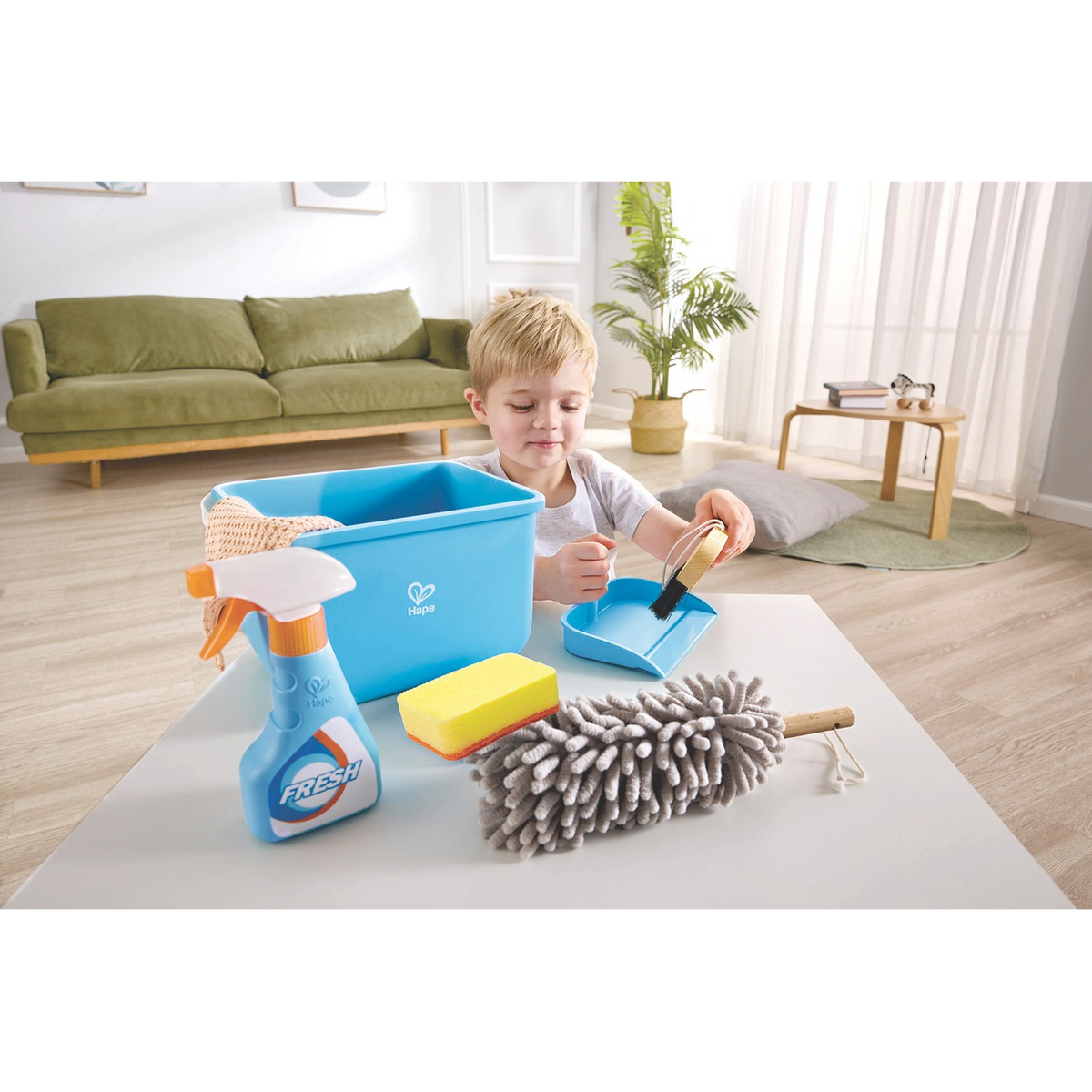 Hape Clean Up Bucket Toy Set