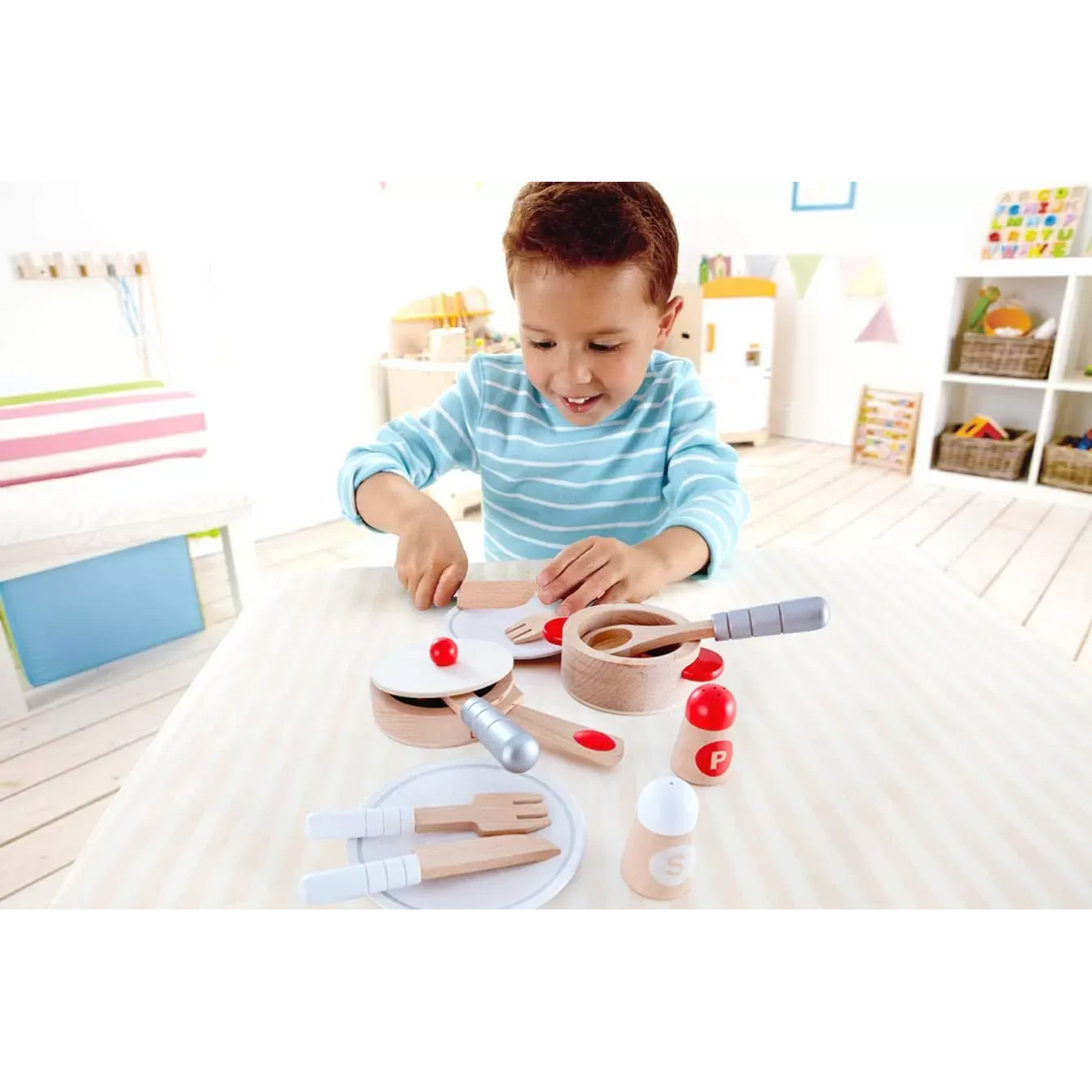 Hape Cook & Serve Wooden Set