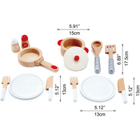 Hape Cook & Serve Wooden Set
