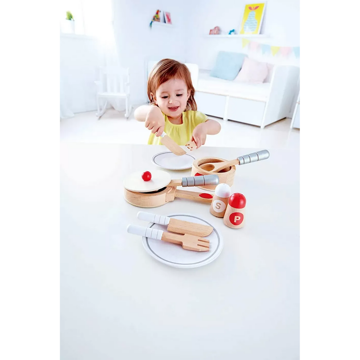 Hape Cook & Serve Wooden Set
