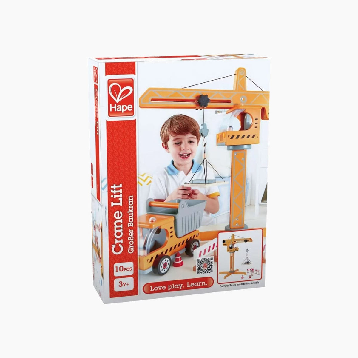 Hape Crane Lift Construction Toy