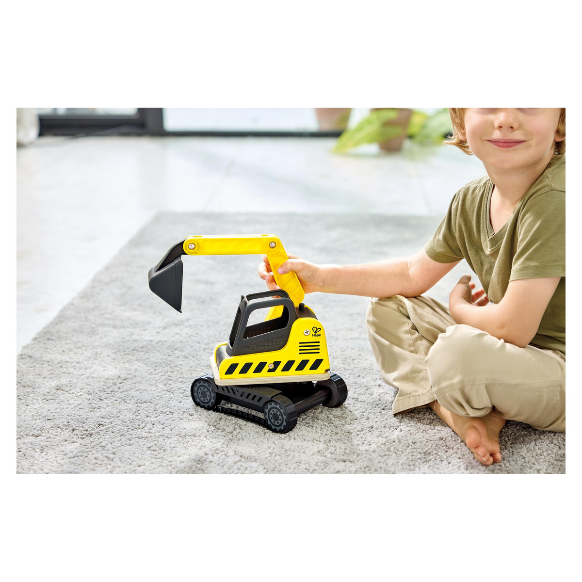 Hape Dig 'N Dump Excavator Toy Truck