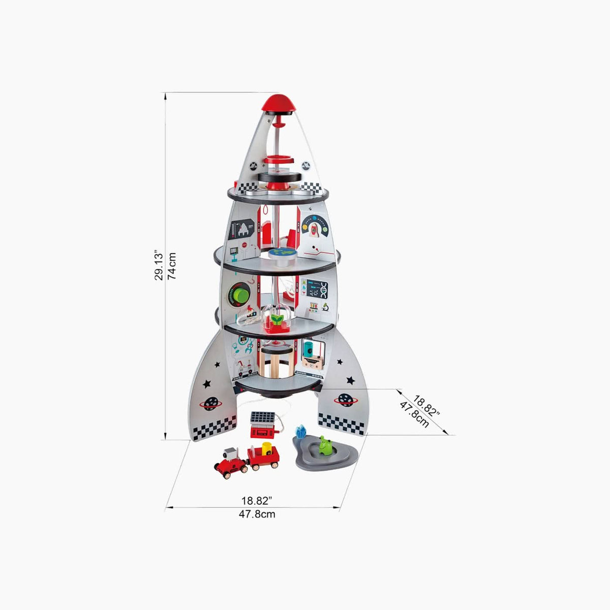 Hape Four Stage Rocket Ship Playset