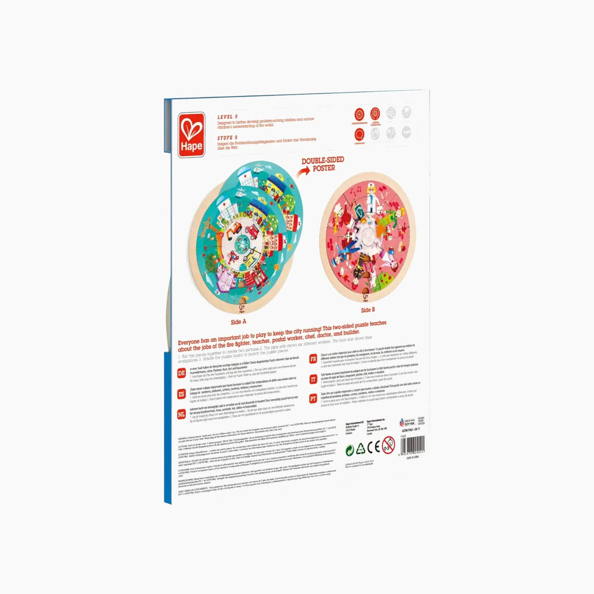 Hape Jobs Roundabout Puzzle Educational Toy