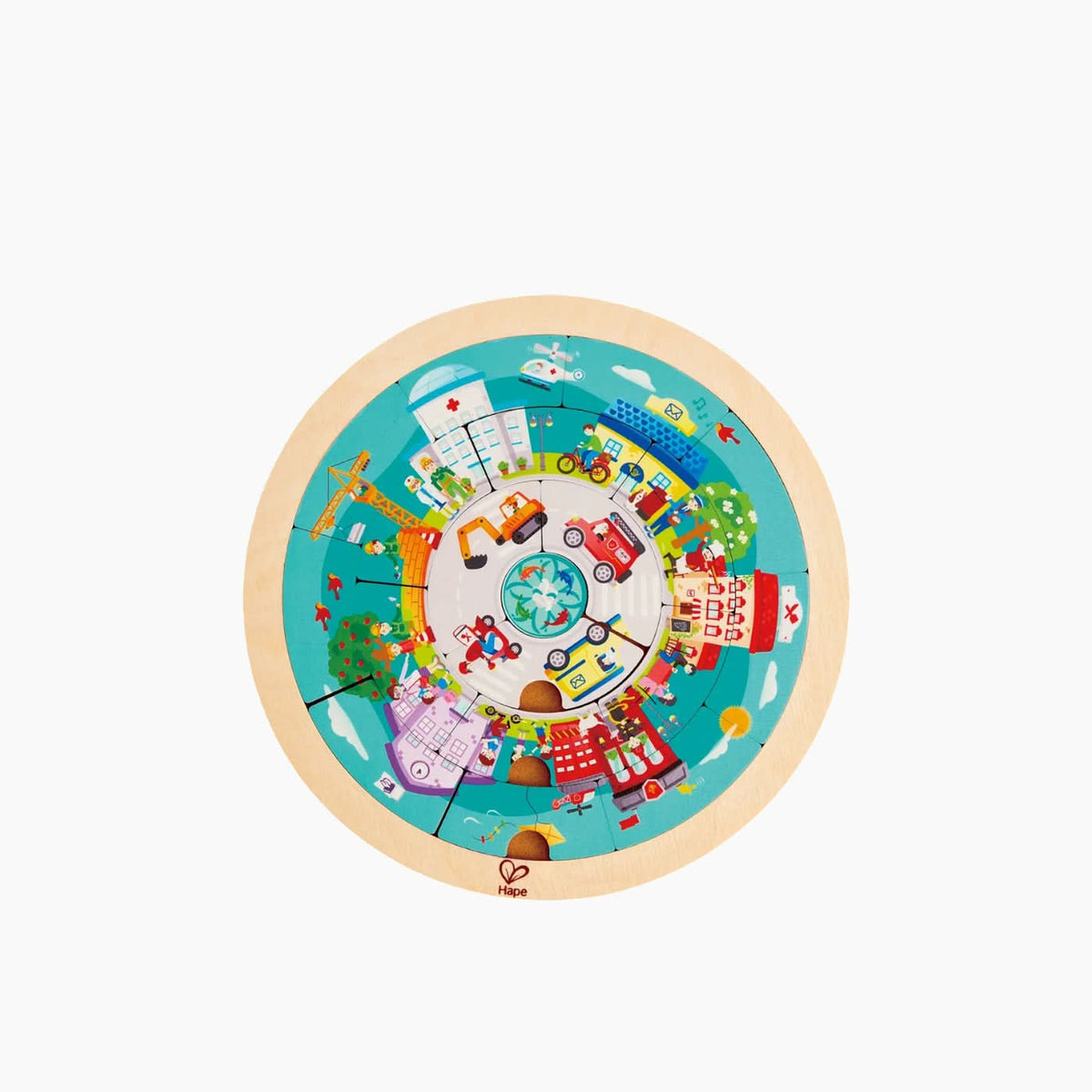 Hape Jobs Roundabout Puzzle Educational Toy