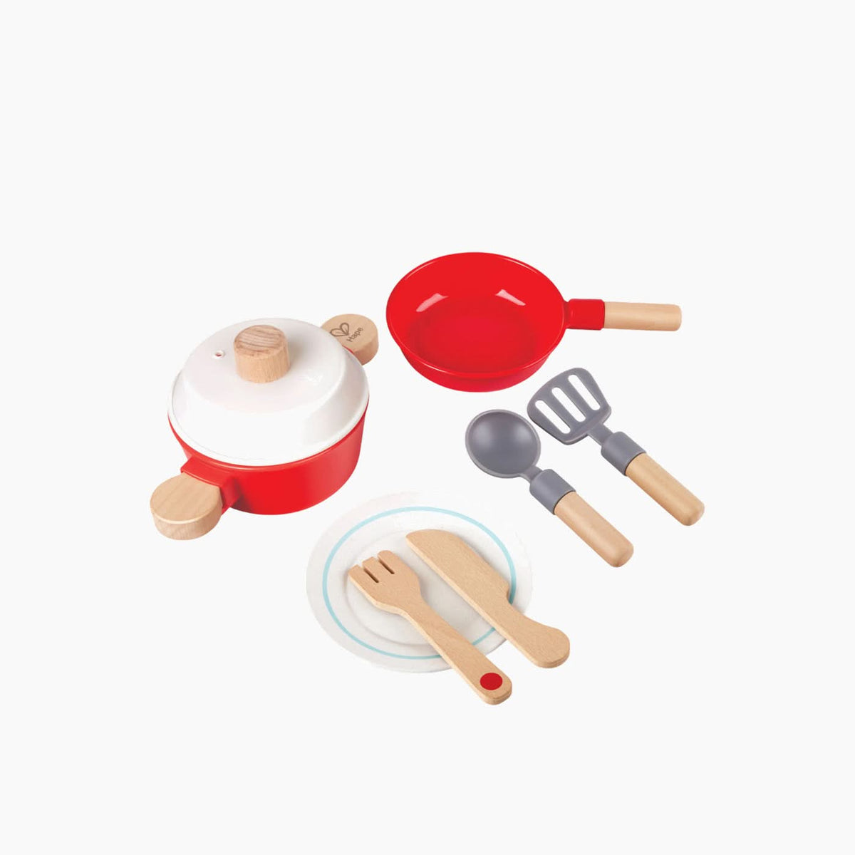 Hape Little Chef Cook & Serve Set Toy Cookware