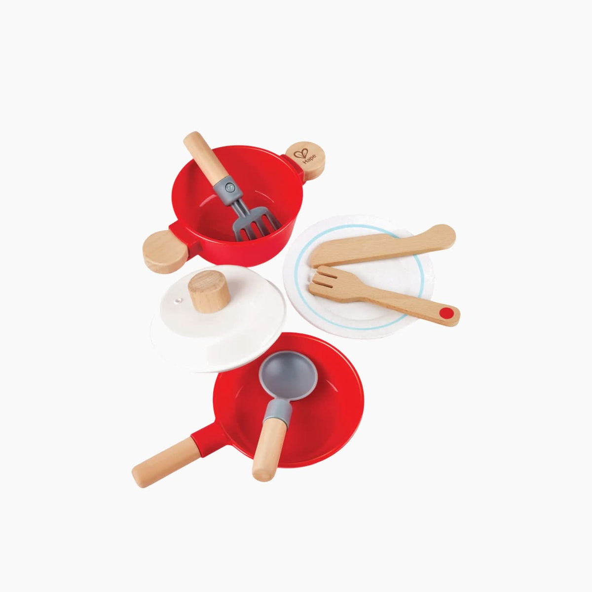 Hape Little Chef Cook & Serve Set Toy Cookware