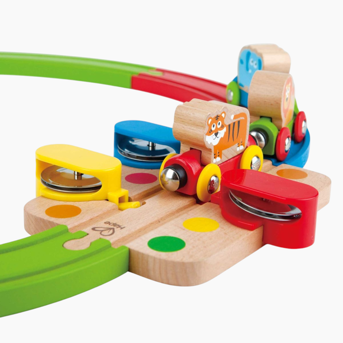 Hape Rainbow Puzzle Railway Wooden Train Set