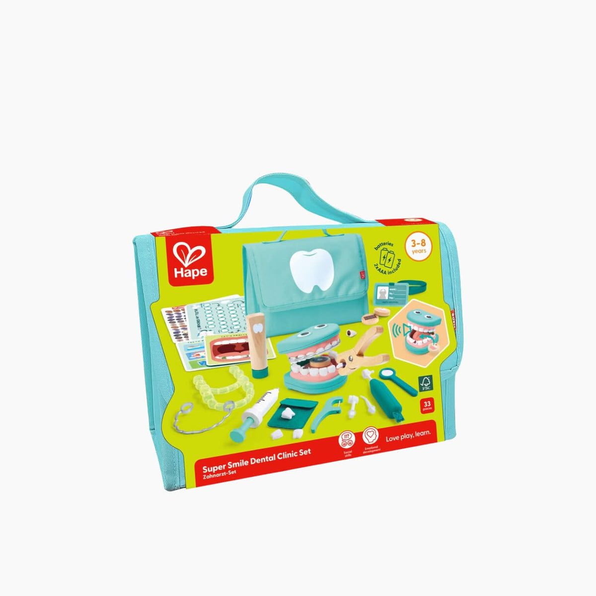 Hape Super Smile Dental Clinic Set Pretend Play Toy