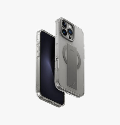 UNIQ Hybrid iPhone 16 Pro (2024) 6.9 Heldro Max MagClick with Camera Stand - Lucent