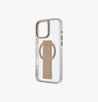 UNIQ HYBRID IPHONE 16 PRO (2024) 6.9 HELDRO MAX MAGCLICK WITH CAMERA STAND - TAUPE GOLD