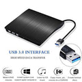 External USB 3.0 Portable DVD-RW & CD-RW Writer – Ultra Slim External CD/DVD Drive for Laptop & Desktop