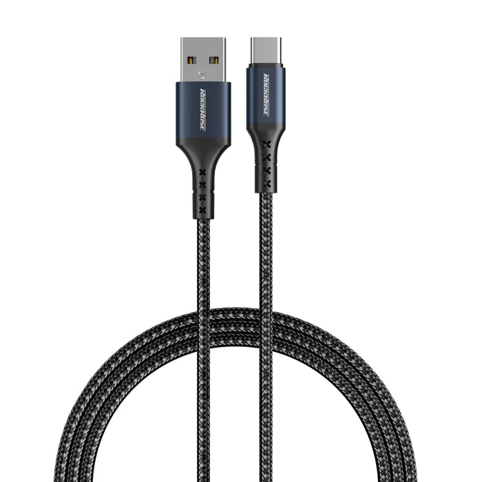 ROCKROSE Sparta AL 2.4A USB-C Cable 1M Fast Charging Black ROCKROSE Sparta AL 2.4A USB-C Cable 1M Fast Charging Black